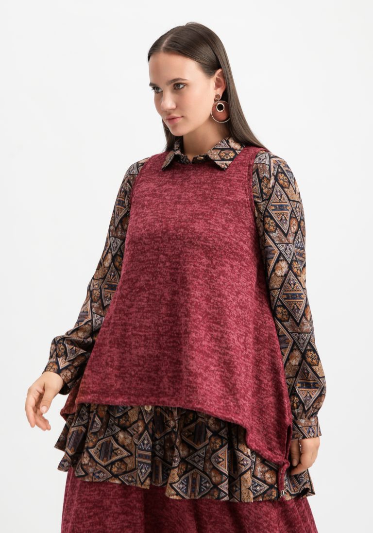 Frida Collection Жилет А-силуэта с кулиской по низу
